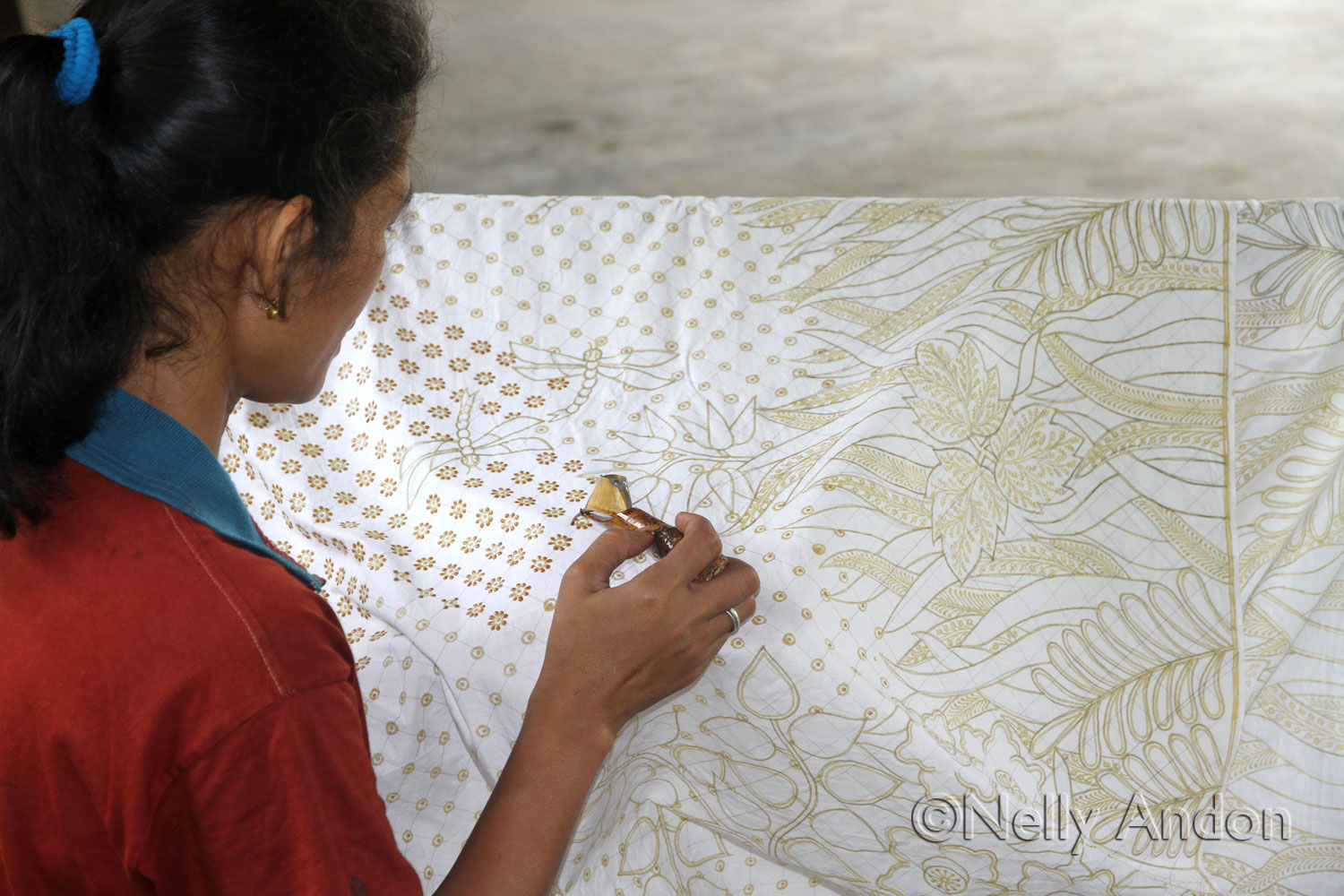 Learning to become a batik artist @ Berkah Lestari Batik Studio, Yogjakarta, Central Java